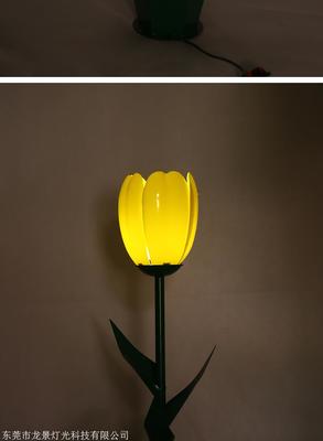 流光溢彩，點(diǎn)亮庭院 亞克力郁金香花燈——現(xiàn)代景觀亮化的詩意之選
